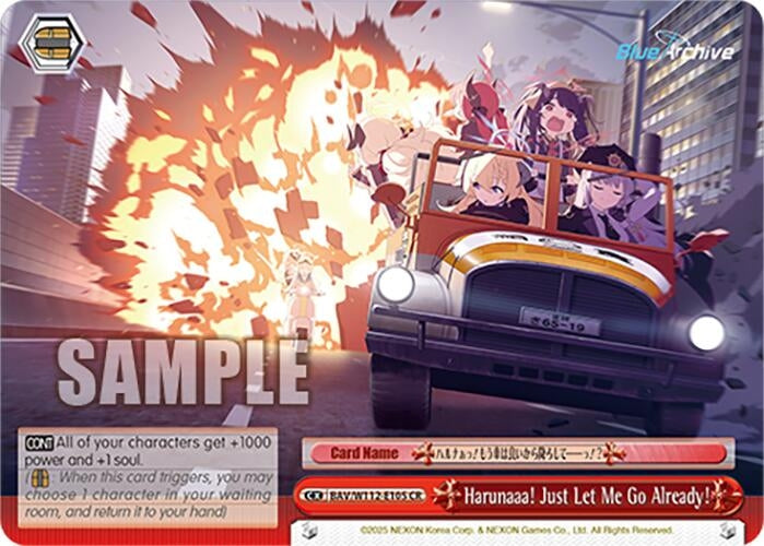 Image for Harunaaa! Just Let Me Go Already! (Blue Archive) (BAV/W112-E105 CR) - Weiss Schwarz