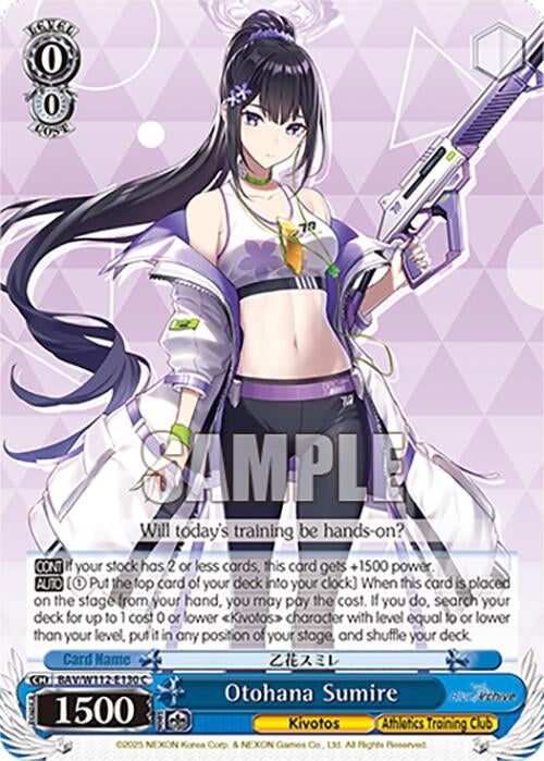 Image for Otohana Sumire (Blue Archive) (BAV/W112-E130 C) - Weiss Schwarz