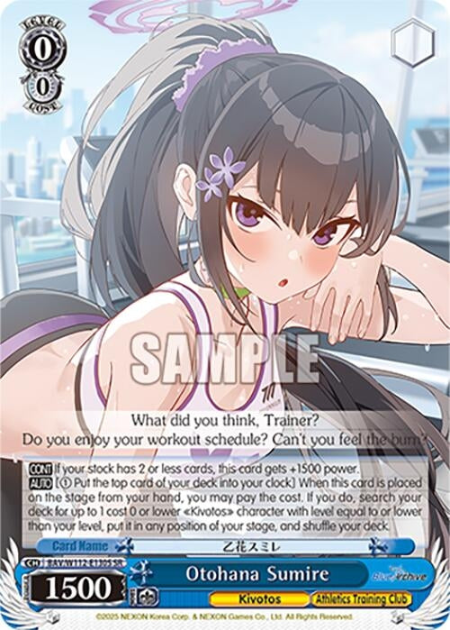 Image for Otohana Sumire (SR) (Blue Archive) (BAV/W112-E130S SR) - Weiss Schwarz