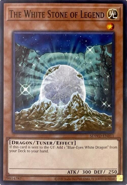 Image for The White Stone of Legend (Unlimited Misprint) (Structure Deck: Blue-Eyes White Destiny) (SDWD-EN011) - YuGiOh