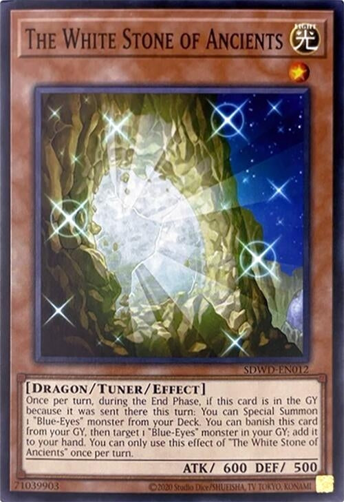Image for The White Stone of Ancients (Unlimited Misprint) (Structure Deck: Blue-Eyes White Destiny) (SDWD-EN012) - YuGiOh