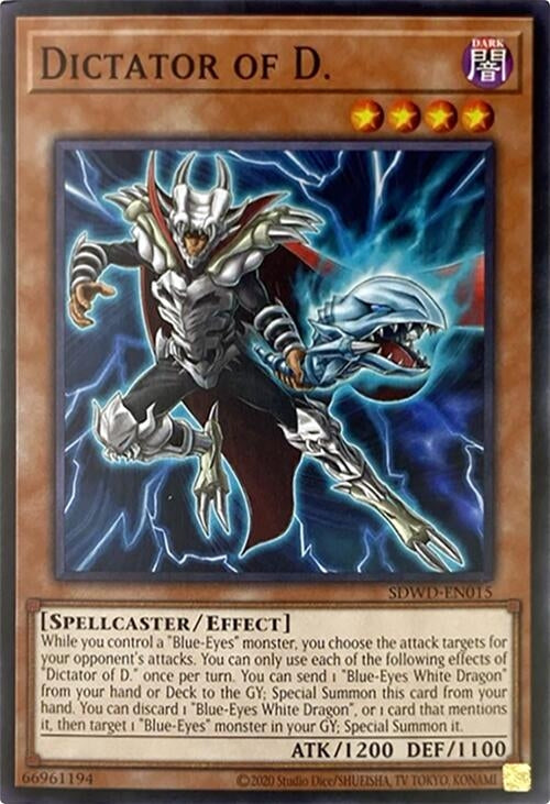 Image for Dictator of D. (Unlimited Misprint) (Structure Deck: Blue-Eyes White Destiny) (SDWD-EN015) - YuGiOh
