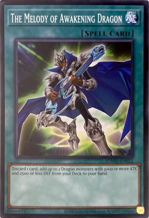 Image for The Melody of Awakening Dragon (Unlimited Misprint) (Structure Deck: Blue-Eyes White Destiny) (SDWD-EN022) - YuGiOh
