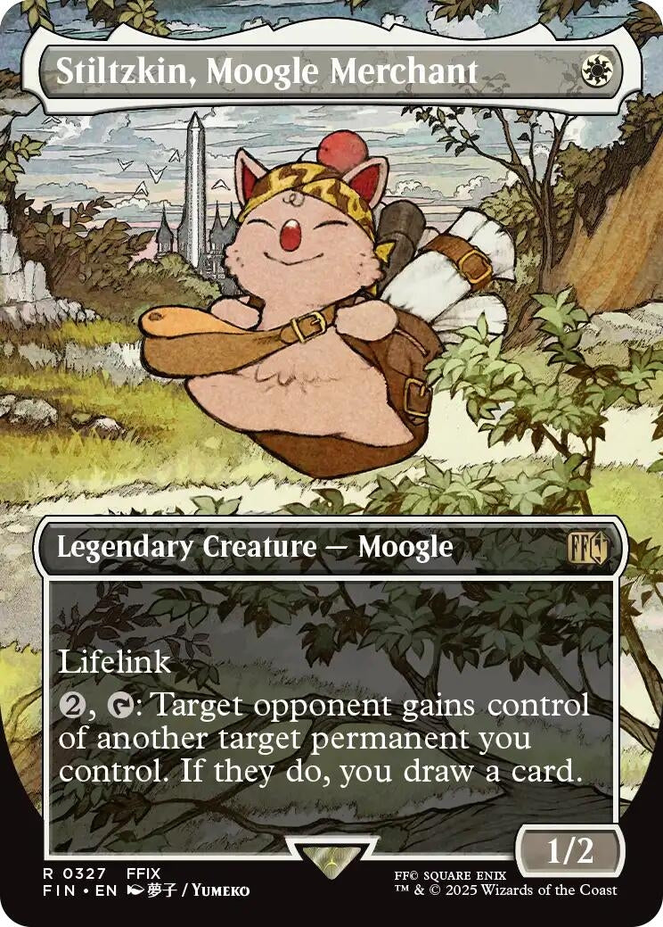 Image for Stiltzkin, Moogle Merchant (Borderless) (Universes Beyond: FINAL FANTASY) (327) - Magic: The Gathering