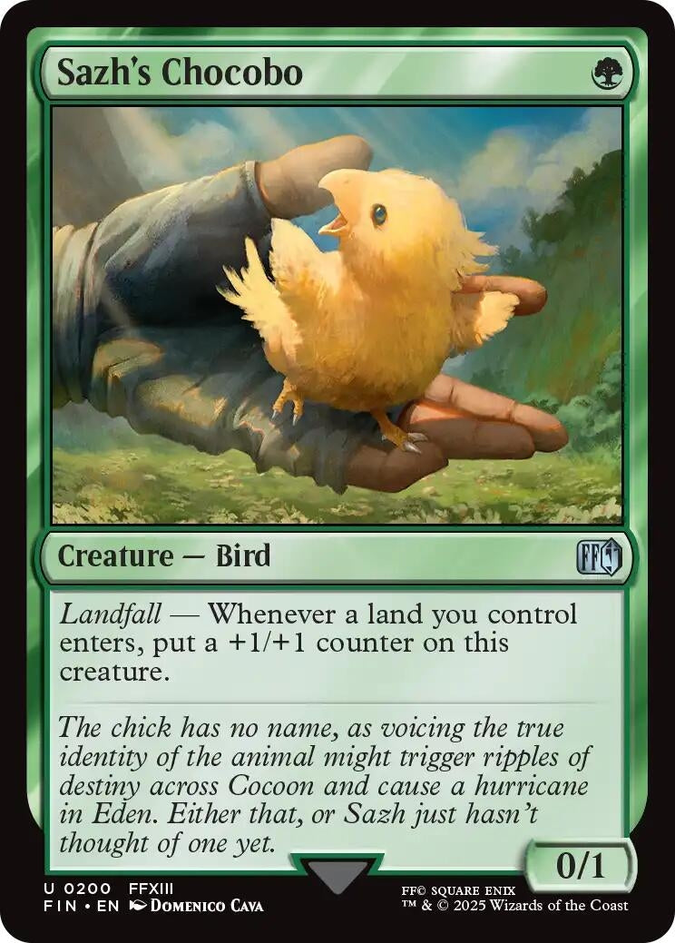 Image for Sazh's Chocobo (Universes Beyond: FINAL FANTASY) (200) - Magic: The Gathering