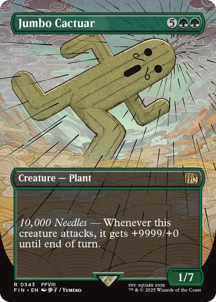 Image for Jumbo Cactuar (Borderless) (Universes Beyond: FINAL FANTASY) (343) - Magic: The Gathering