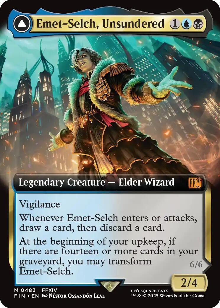 Image for Emet-Selch, Unsundered // Hades, Sorcerer of Eld (Extended Art) (Universes Beyond: FINAL FANTASY) (483) - Magic: The Gathering