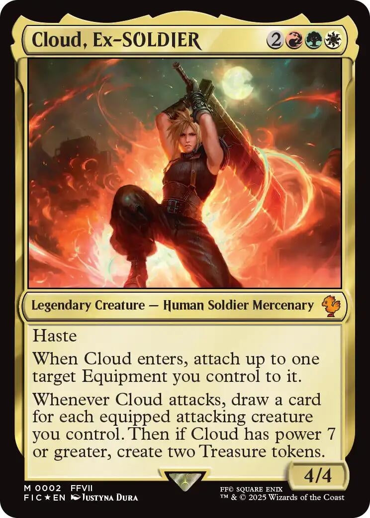 Image for Cloud, Ex-SOLDIER (Commander: FINAL FANTASY) (2) - Magic: The Gathering