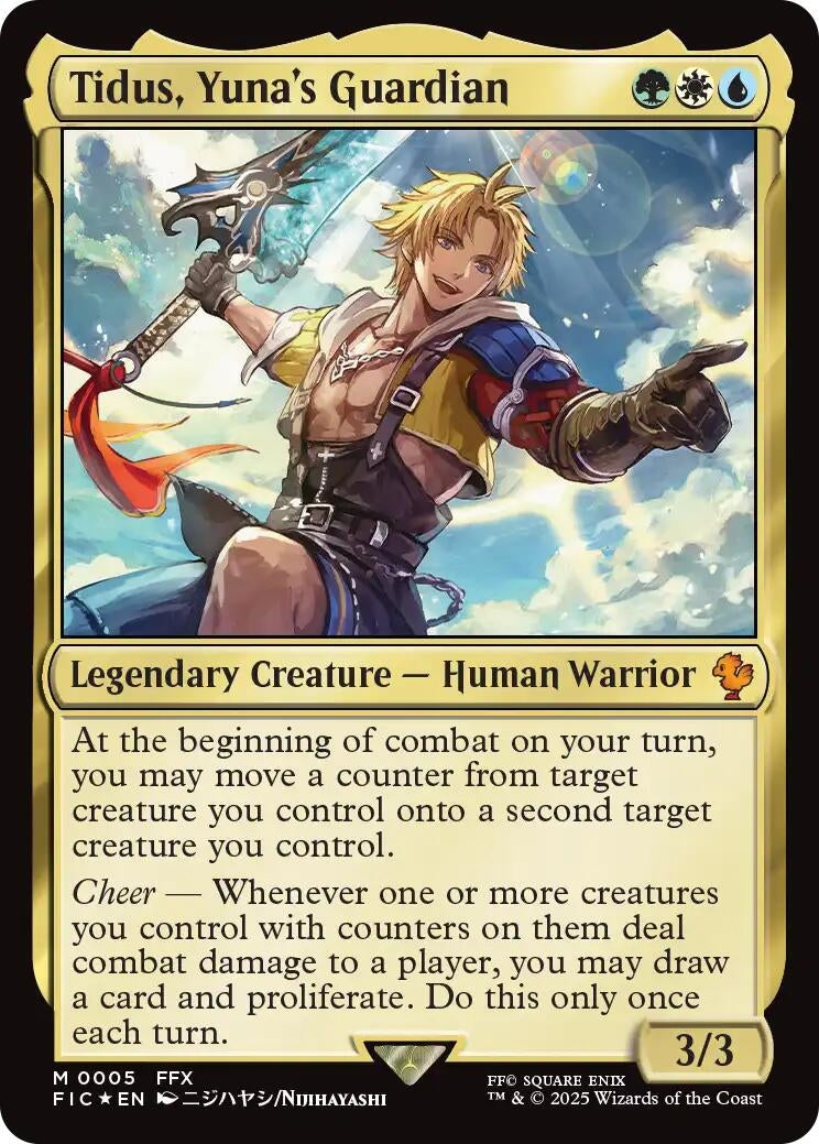 Image for Tidus, Yuna's Guardian (Commander: FINAL FANTASY) (5) - Magic: The Gathering