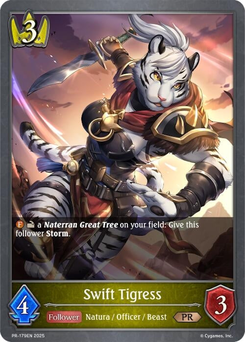 Image for Swift Tigress (Shadowverse: Evolve Promo Cards) (PR-179EN) - Shadowverse: Evolve