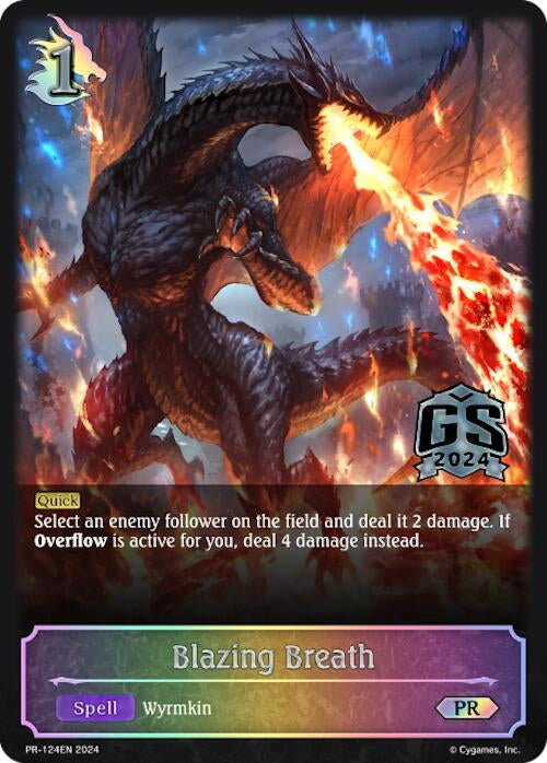 Image for Blazing Breath - PR-124 (Shadowverse: Evolve Promo Cards) (PR-124EN) - Shadowverse: Evolve