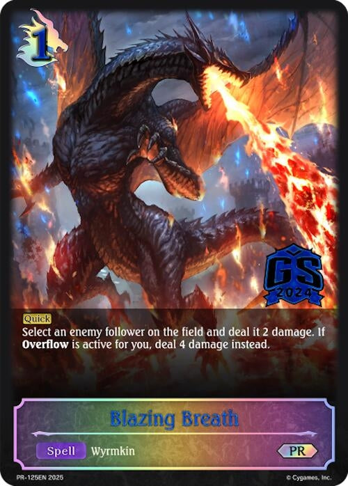 Image for Blazing Breath - PR-125 (Shadowverse: Evolve Promo Cards) (PR-125EN) - Shadowverse: Evolve