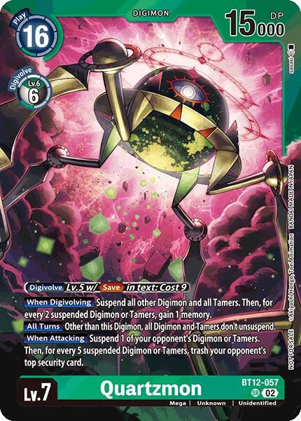 Image for Quartzmon (Special Event Pack 2025) (BT12) (BT12-057 SR) - Digimon Card Game