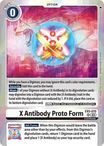 Image for X Antibody Proto Form (Special Event Pack 2025) (EX05) (EX5-070 SR) - Digimon Card Game