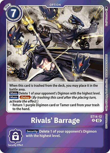 Image for Rivals' Barrage (Special Event Pack 2025) (ST-14) (ST14-12 R) - Digimon Card Game