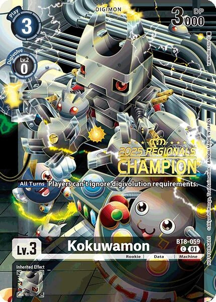 Image for Kokuwamon (2025 Regionals Champion) (BT08) (BT8-059 C) - Digimon Card Game