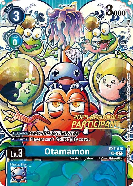 Image for Otamamon (2025 Regionals Participant) (EX07) (EX7-015 U) - Digimon Card Game