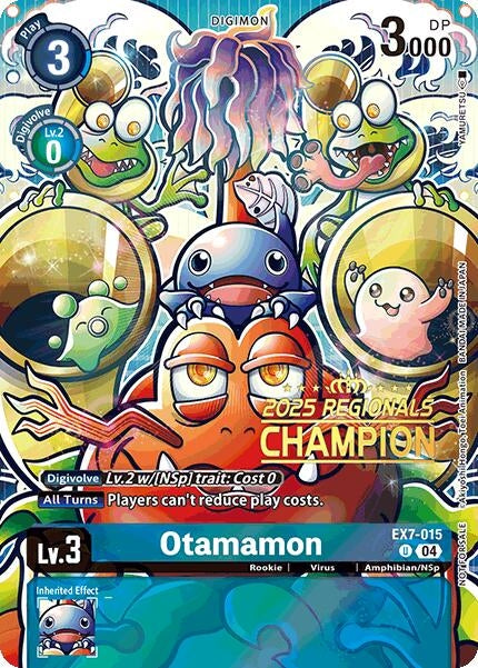 Image for Otamamon (2025 Regionals Champion) (EX07) (EX7-015 U) - Digimon Card Game