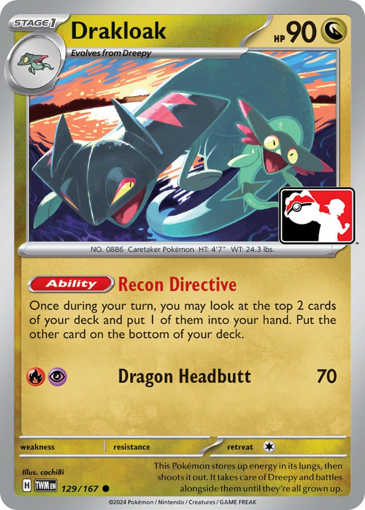 Image for Drakloak (Prize Pack Series Cards) (129/167) - Pokemon