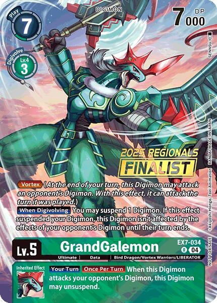 Image for GrandGalemon (2025 Regionals Finalist) (EX07) (EX7-034 R) - Digimon Card Game