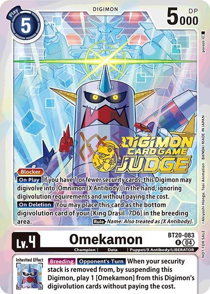 Image for Omekamon (Judge Pack 2025 Wave 1) (BT19-20) (BT20-083 R) - Digimon Card Game