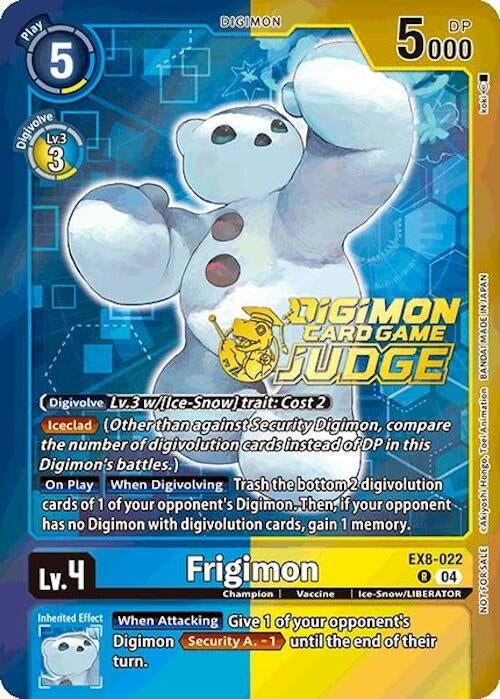 Image for Frigimon (Judge Pack 2025 Wave 1) (EX8-022 R) - Digimon Card Game