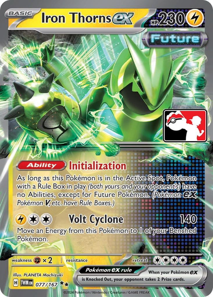 Image for Iron Thorns ex (Prize Pack Series Cards) (077/167) - Pokemon