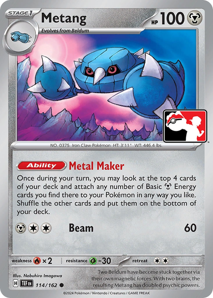 Image for Metang (Prize Pack Series Cards) (114/162) - Pokemon