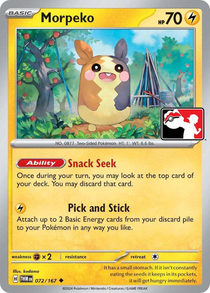 Image for Morpeko - 072-167 (Prize Pack Series Cards) (072/167) - Pokemon