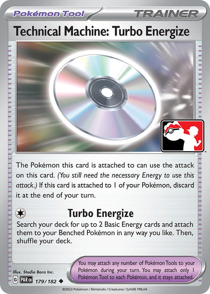 Image for Technical Machine: Turbo Energize (Prize Pack Series Cards) (179/182) - Pokemon