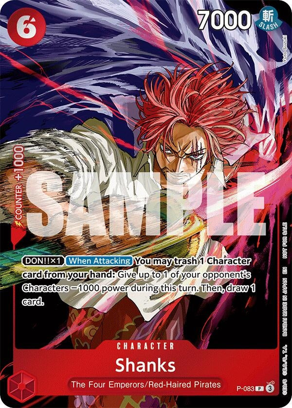 Image for Shanks (Event Pack Vol. 6) (One Piece Promotion Cards) (P-083) - One Piece Card Game