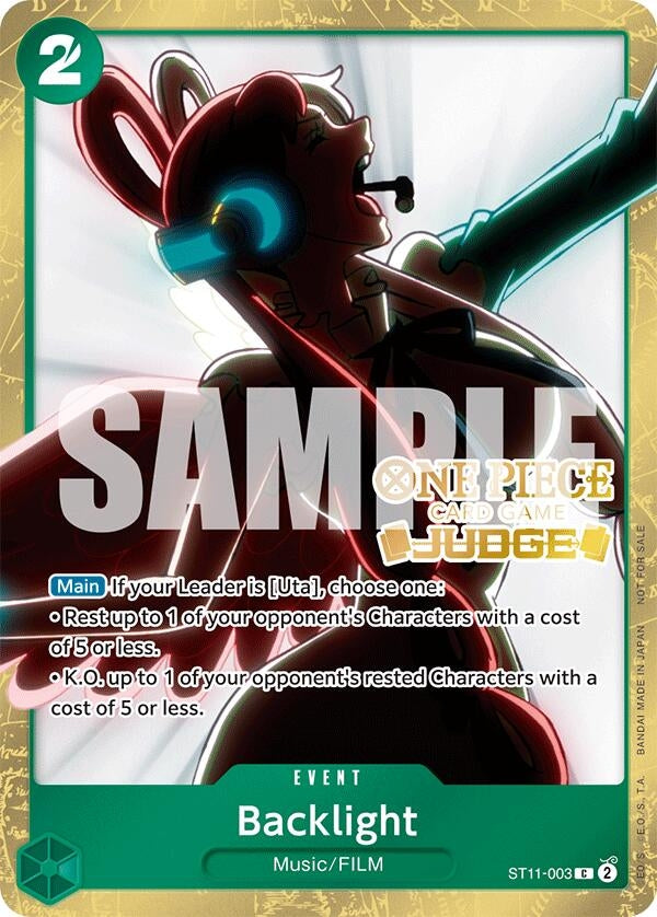 Image for Backlight (Judge Pack Vol. 5) (One Piece Promotion Cards) (ST11-003) - One Piece Card Game