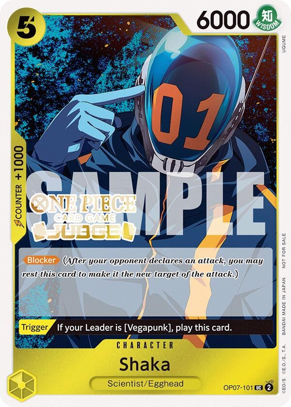 Image for Shaka (Judge Pack Vol. 5) (One Piece Promotion Cards) (OP07-101) - One Piece Card Game