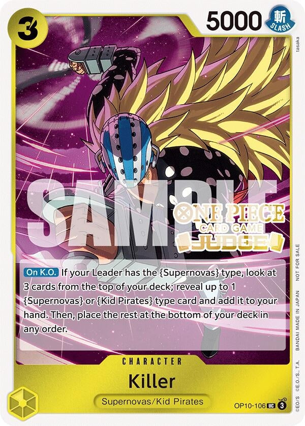 Image for Killer (Judge Pack Vol. 5) (One Piece Promotion Cards) (OP10-106) - One Piece Card Game