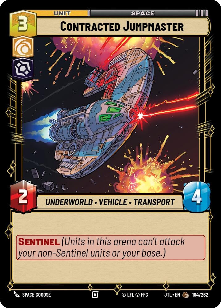 Image for Contracted Jumpmaster (Jump to Lightspeed) (184/262) - Star Wars: Unlimited