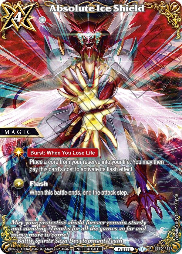 Image for Absolute Ice Shield (Textured) (Battle Spirits Saga Promo Cards) (BSS01-127) - Battle Spirits Saga