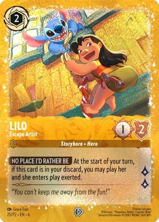 Image for Lilo - Escape Artist (Disney Lorcana Promo Cards) (25) - Disney Lorcana