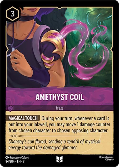Image for Amethyst Coil (Archazia's Island) (84/204) - Disney Lorcana