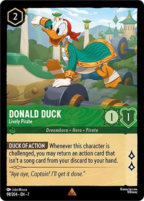 Image for Donald Duck - Lively Pirate (Archazia's Island) (98/204) - Disney Lorcana