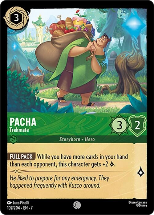 Image for Pacha - Trekmate (Archazia's Island) (102/204) - Disney Lorcana
