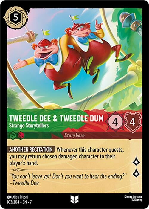 Image for Tweedledee & Tweedledum - Strange Storytellers (Archazia's Island) (103/204) - Disney Lorcana
