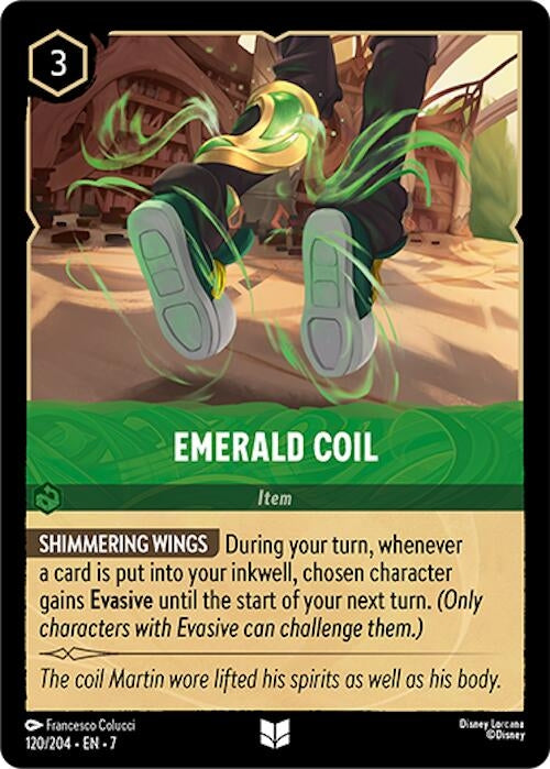 Image for Emerald Coil (Archazia's Island) (120/204) - Disney Lorcana