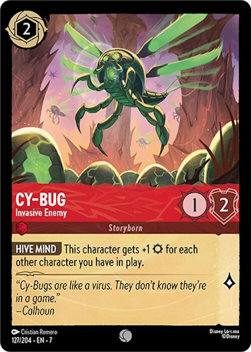 Image for Cy-Bug - Invasive Enemy (Archazia's Island) (127/204) - Disney Lorcana