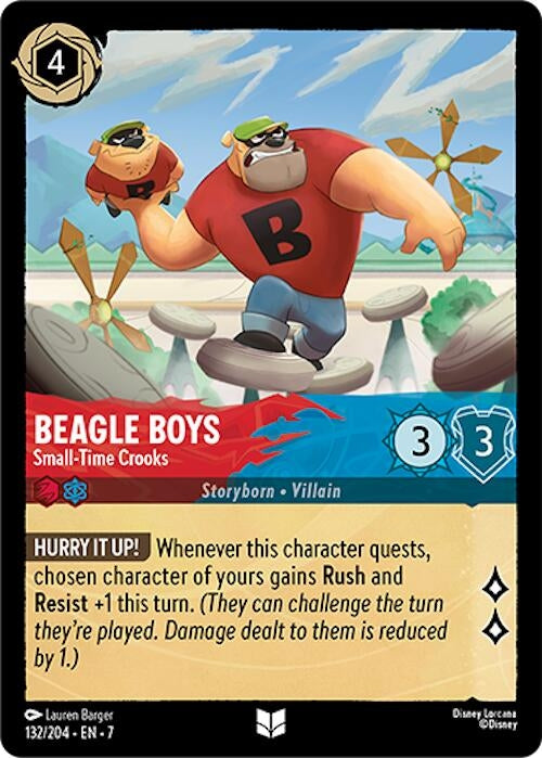 Image for Beagle Boys - Small-Time Crooks (Archazia's Island) (132/204) - Disney Lorcana