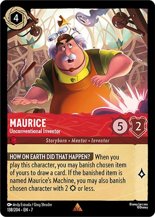 Image for Maurice - Unconventional Inventor (Archazia's Island) (138/204) - Disney Lorcana
