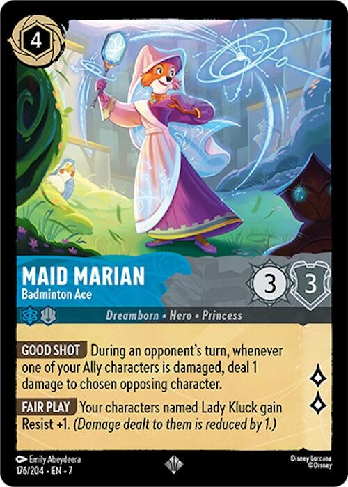 Image for Maid Marian - Badminton Ace (Archazia's Island) (176/204) - Disney Lorcana
