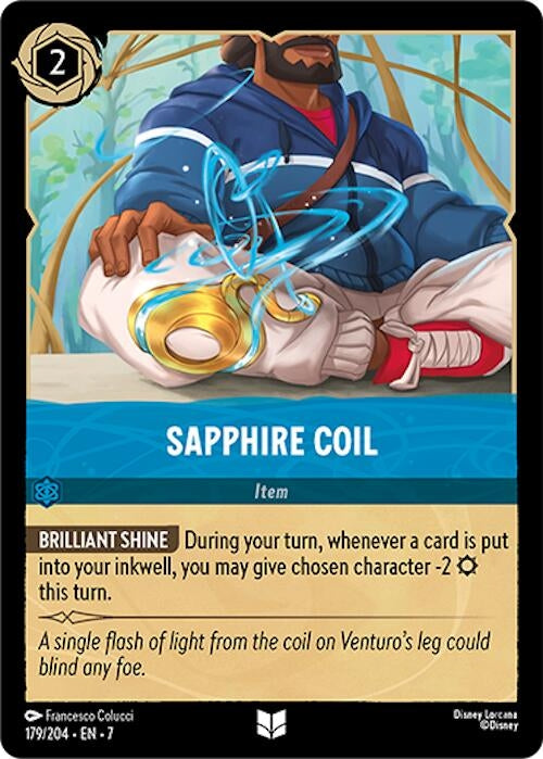 Image for Sapphire Coil (Archazia's Island) (179/204) - Disney Lorcana