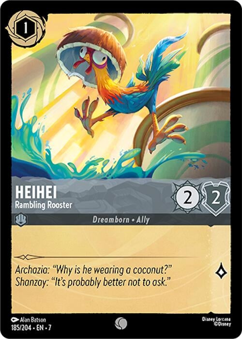 Image for Heihei - Rambling Rooster (Archazia's Island) (185/204) - Disney Lorcana
