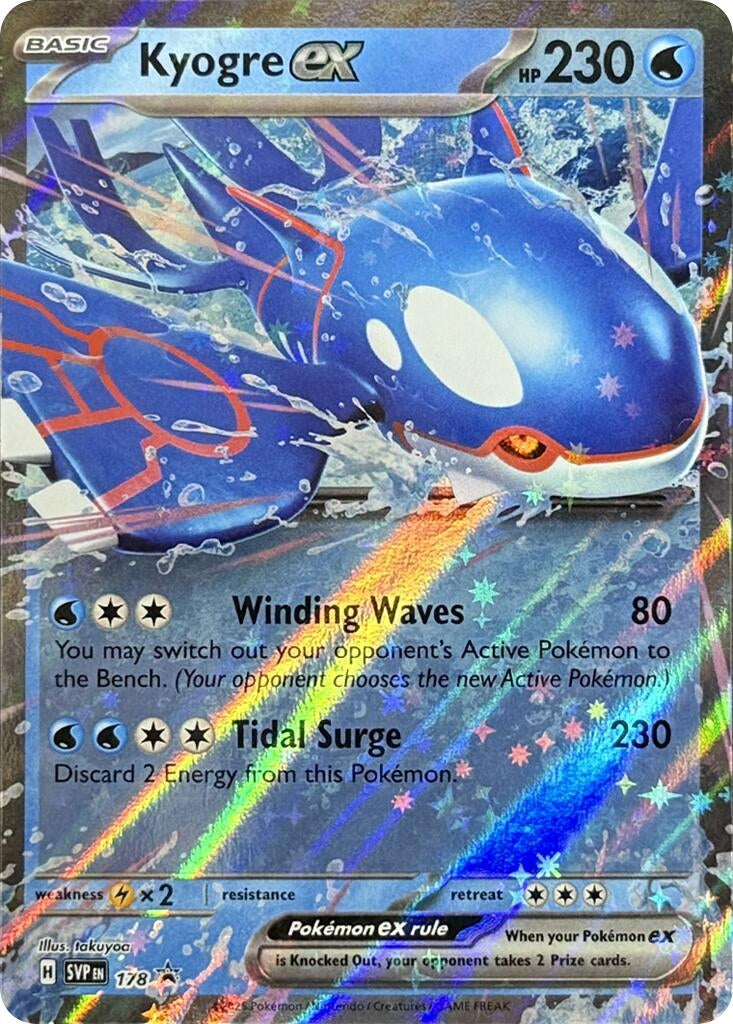 Image for Kyogre ex - 178 (SV: Scarlet & Violet Promo Cards) (178) - Pokemon
