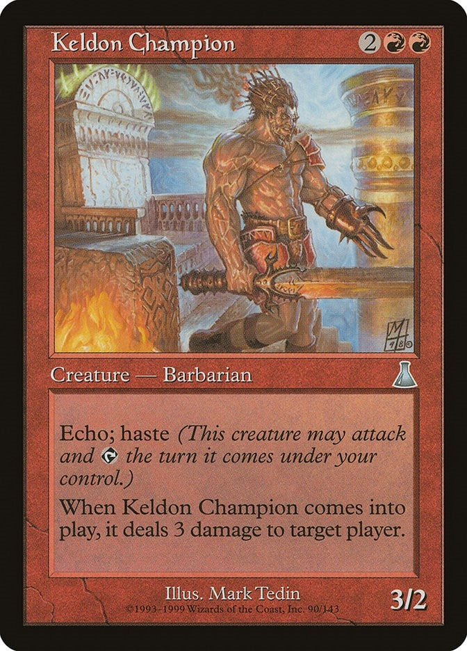 Image for Keldon Champion (Urza's Destiny) (90) - Magic: The Gathering
